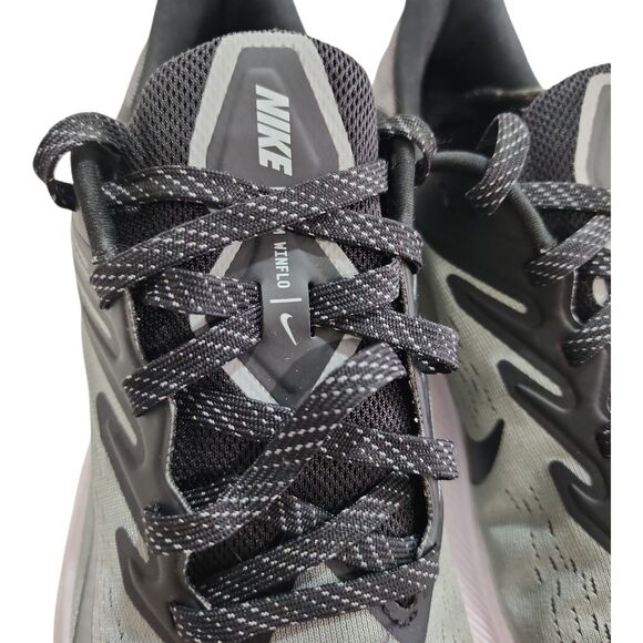 Nike Air Zoom Winflo 7 Men's Size 8.5  Running Shoes Gray Black White CJ0291-003 - Picture 5 of 11